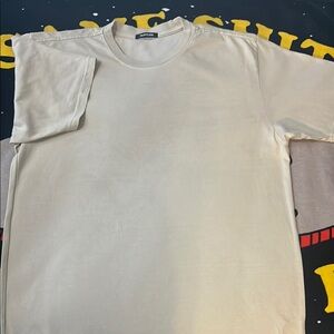 TALENTLESS Cream Short Sleeve Tees Essential Comfort